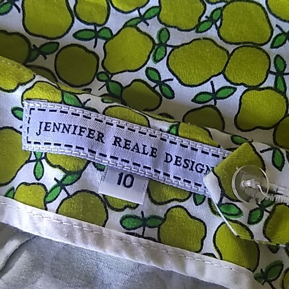 Jennifer Reale Design Green Apple Print Skirt - Picture 4 of 4